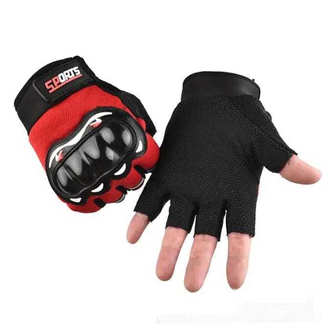 luvas de moto luvas curtas metade do dedo mulheres dos homens combate caça caça fitness fingerless