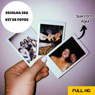 Kit Mini Fotos Personalizadas Full HD - Presente