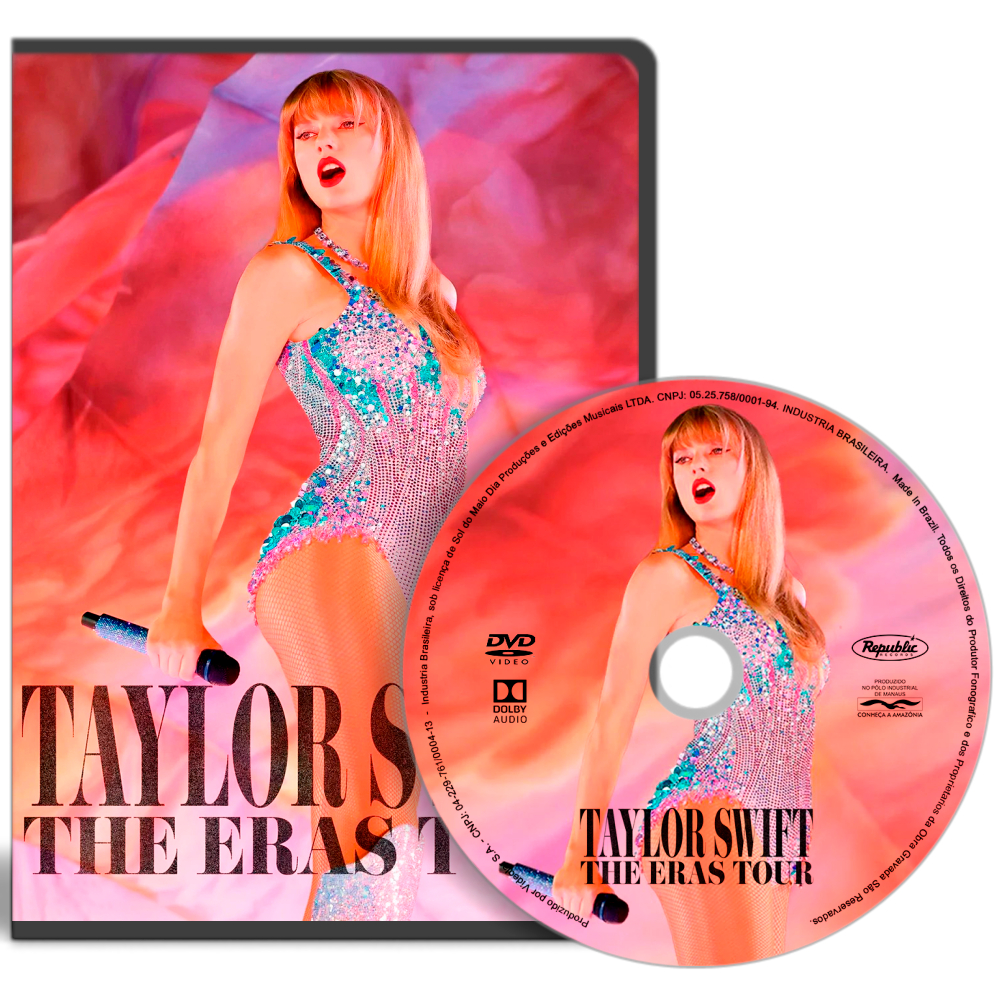 【新品未開封】Taylor Swift The Eras Tour CD&DVD DVD - Taylor Swift The Eras Tour (EXTENDED VERSION) | Shopee Brasil