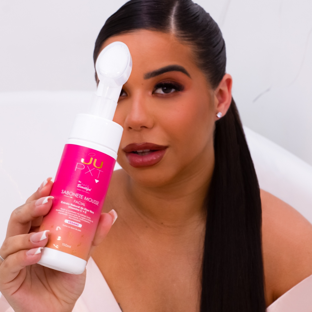 Lançamento JUPXT Mousse de Limpeza Com Aplicador 150ml Face