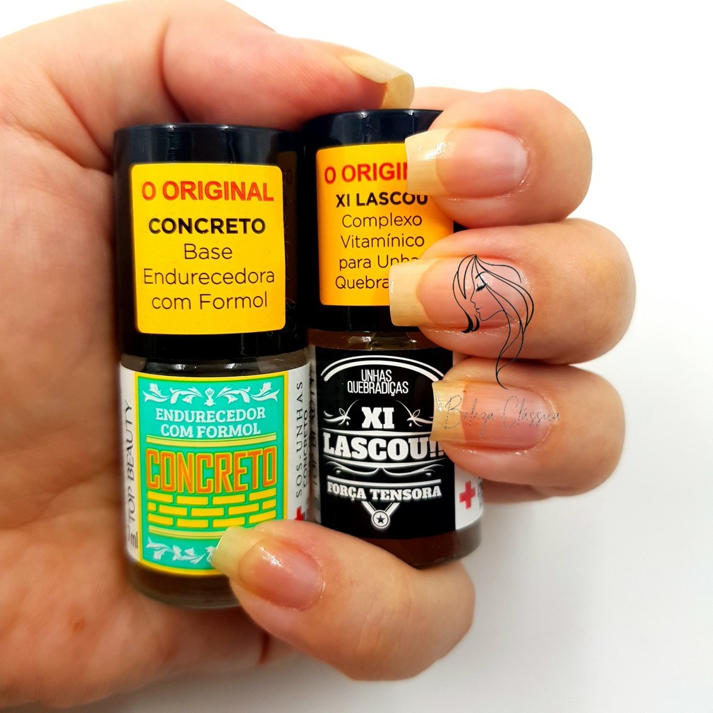 Kit Base Concreto Endurecedor + Base Xi Lascou - Top Beauty