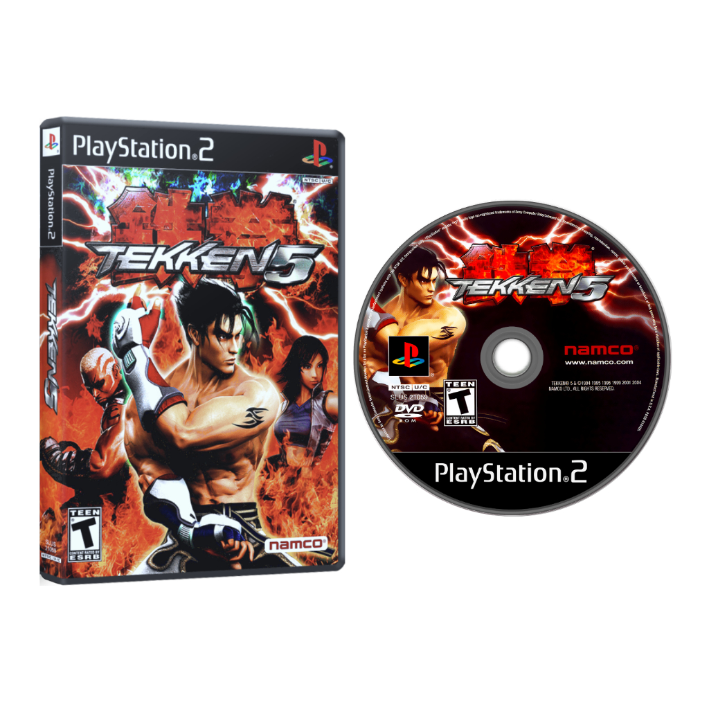 Jogo Tekken 5 Para Playstation 2 Ps2 Fat Slim