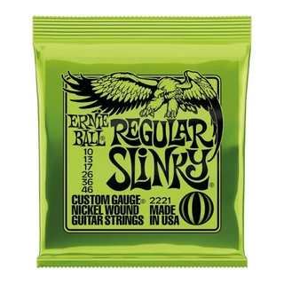 Corda de Guitarra 010 Ernie Ball Nickel P02221 Jogo de Encordoamentos