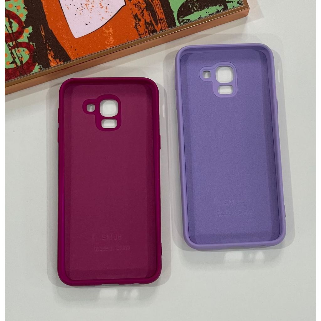 Kit Protetora Capa Capinha + Película 3D - J6 - Samsung Silicone Aveludado
