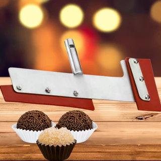 Pá de Inox Resistente Para Doces Sobremesas Para Panela Misturadeira Mexedora Malta 8 Litros Inox Pá Mexer Doce Brigadeiro Recheios Beijnho