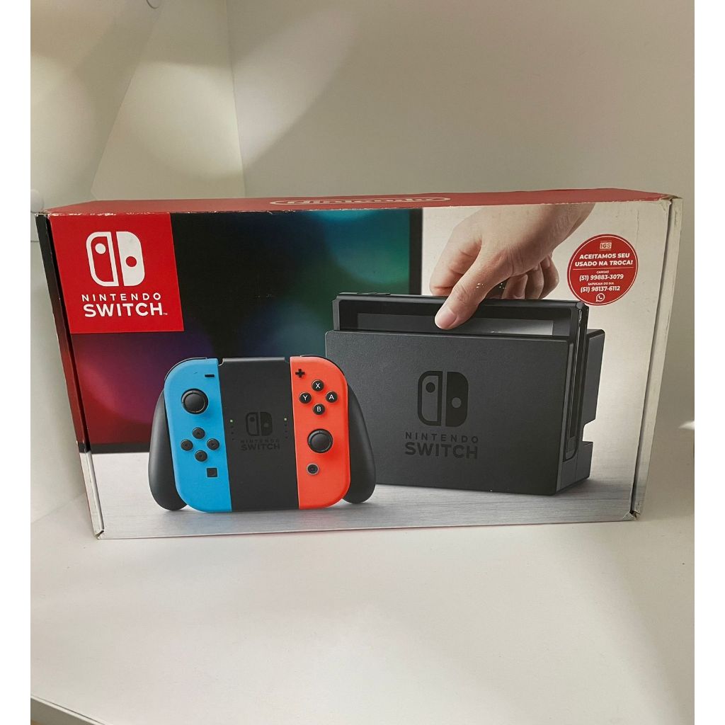 Nintendo Switch V1 Cinza 32gb Seminovo