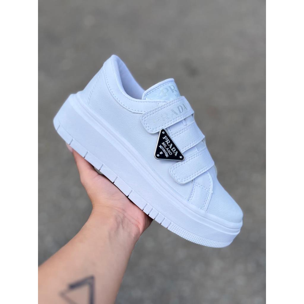 TÊNIS Prada Feminino Unissex Casual Plataforma Linha premium,moderno,casual,lançamento