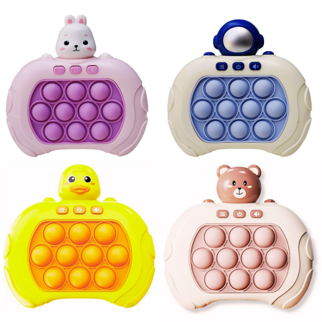 OUDQFCJ Lot De 10 Porte-clés Silicone Pop It – Jouets Anti-Stress Sensoriels Pour Enfants Et Adultes – Fidgets Portables