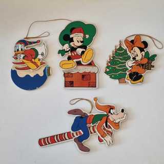 Enfeite Natal Disney Oficial Mickey Minnie Pateta Donald Kurt S. Adler - Retrô Raríssimo