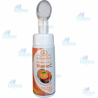 MOUSSE MICELAR VITAMINA C PHÁLLEBEAUTY LIMPEZA SUAVE
