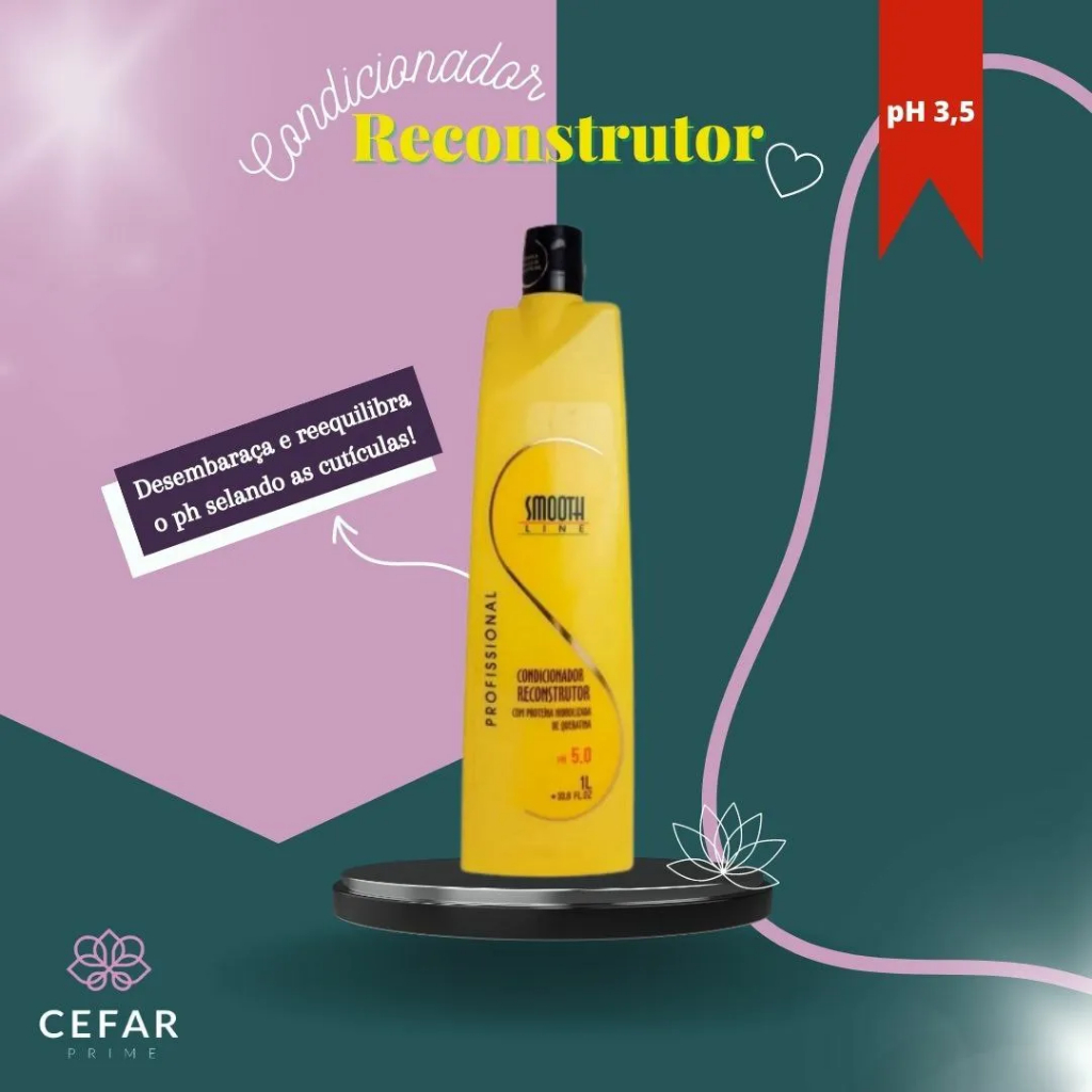 Smoothline- Condicionador Reconstrutor (1L) | Shopee Brasil