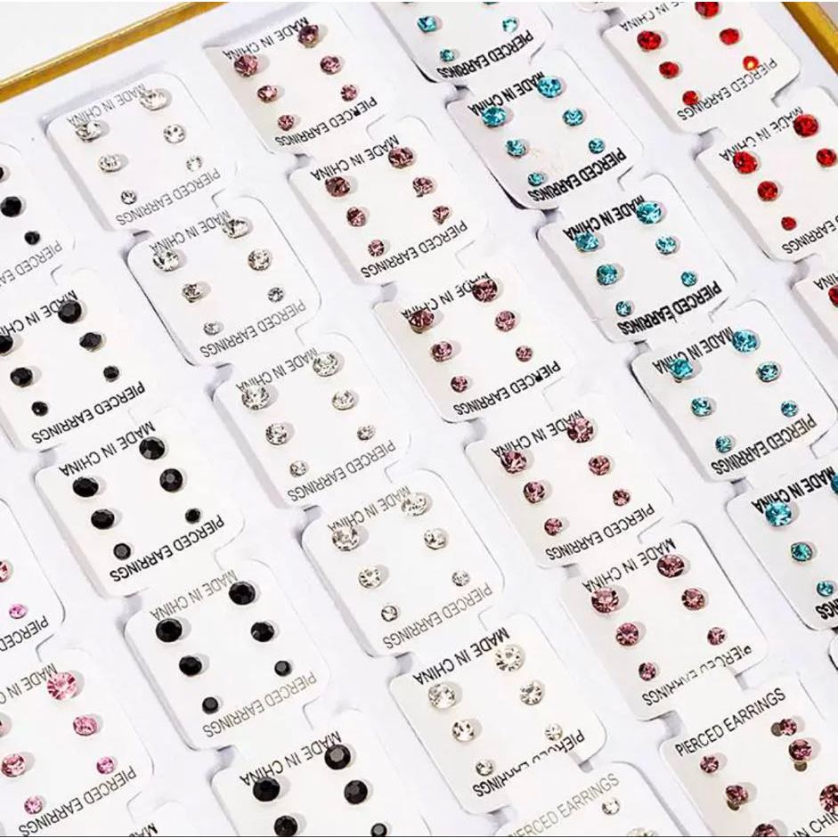 Brincos NEWITIN 30 Pares - Hipoalergênicos Aço Inoxidável Estilos Variados