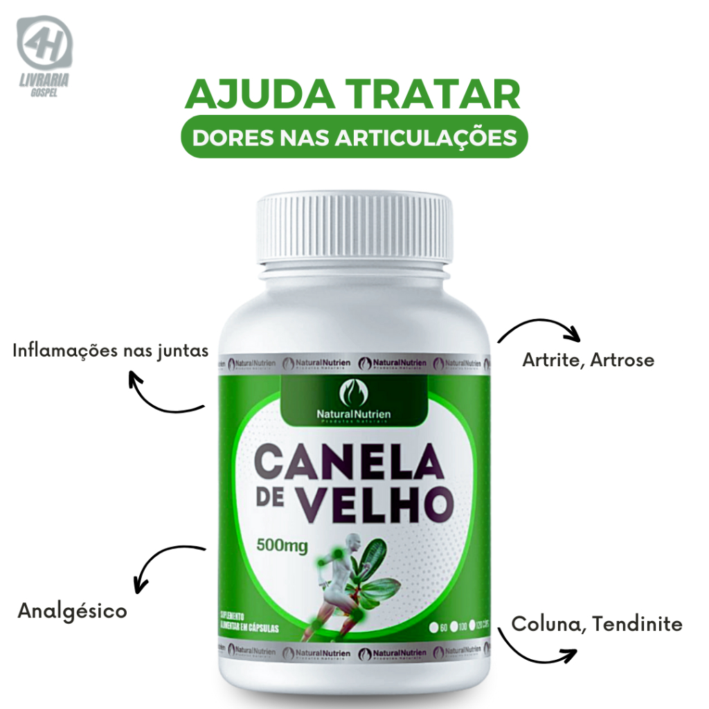 Para que Serve Canela de Velho - Pote com 100 Cápsulas de 500mg Cada ...