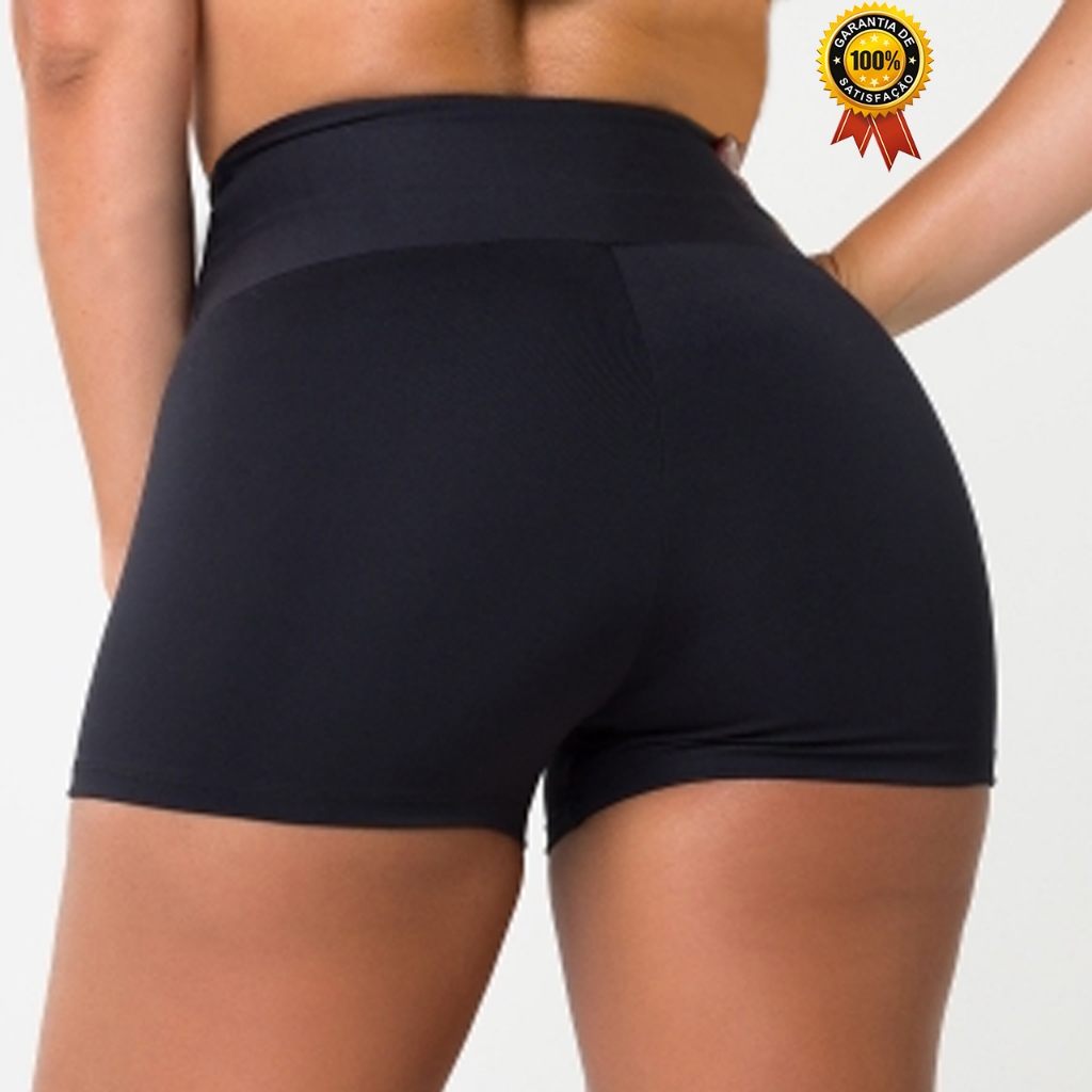 Short Fitness Legging Feminino Suplex Meia Coxa ZERO TRANSPARÊNCIA Academia Excelente