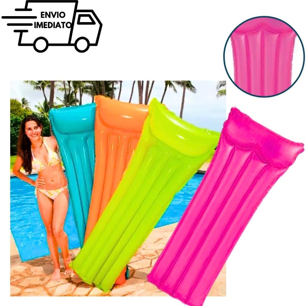 Colchão Boia Inflável Para Piscina Praia Clube Descanso Lazer