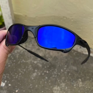 Óculos de Sol Juju Metal Doublex Mc Penny Tio Carbon Premium Lentes Azul Escuro
