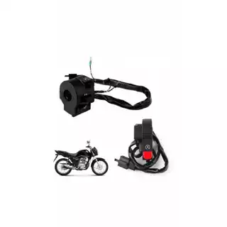 Punho chave luz + interruptor partida fan 125 2014 em diante