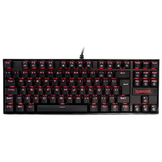 Teclado Mecânico Gamer Redragon Kumara K552, Led vermelho, Switch Blue, Com Led, ABNT2, Black