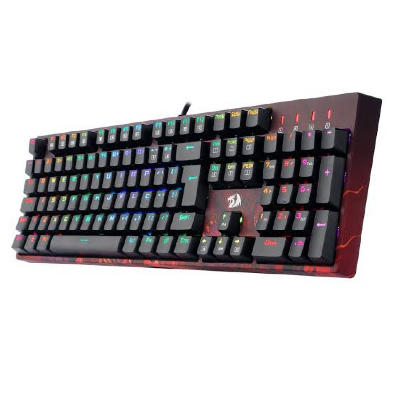 Teclado Mecânico Gamer Redragon Infernal Viserion, RGB, Swicth azul