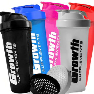 Coqueteleira Para Academia Exercícios Garrafa Shaker Squeeze 600ml - Growth Supplements