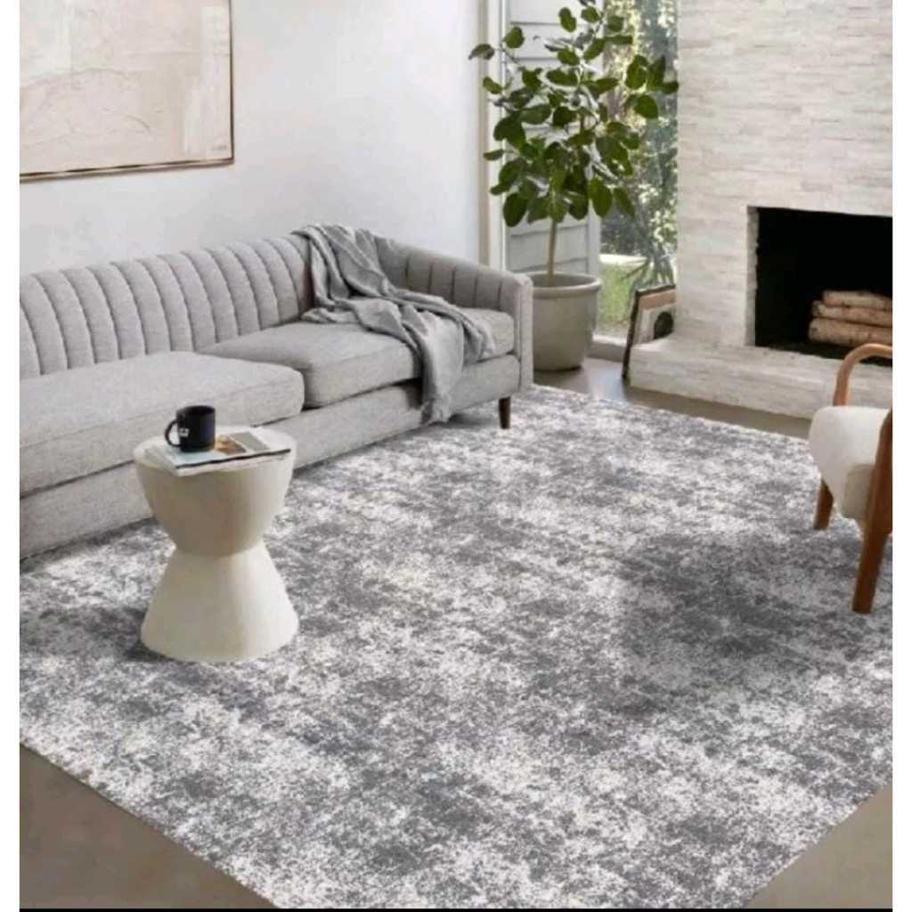 Tapete 4,00 M X 2,00 M Extra Grande Para Sala Quarto Antiderrapante Estampado