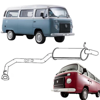 Escapamento Silencioso Traseiro Volkswagen Kombi 1.4 de 2006 até 2014