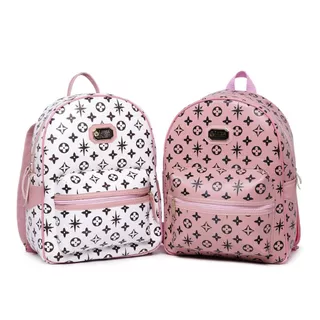 Conjunto 2 Mochilas Kit Lv Luisa Victoria Jogo De Bolsas Reforçadas Preço De Fabrica Unissex Revenda