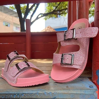 Sandália Emília Birken Infantil Feminina Detalhe Fivela Confortável Lançamento
