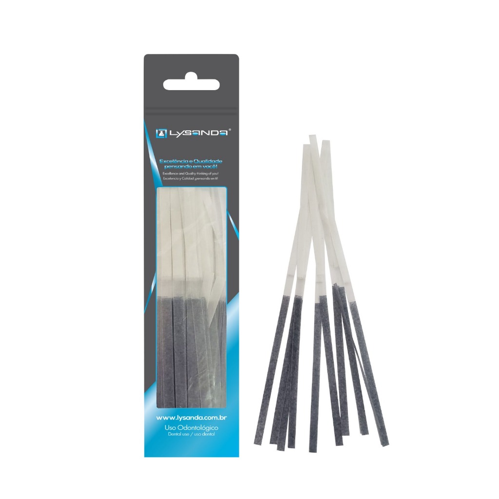 TIRA ABRASIVA DE POLIESTER P/ ACABAMENTO C/150 UNIDADES - Lysanda