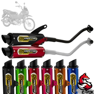 ESCAPAMENTO COMPETITION ESPORTIVO ORIGINAL PRO TORK MOTO POP 110i 2016 2017 2018 2019 2020 2021 2022 2023 CROMADO PRETO