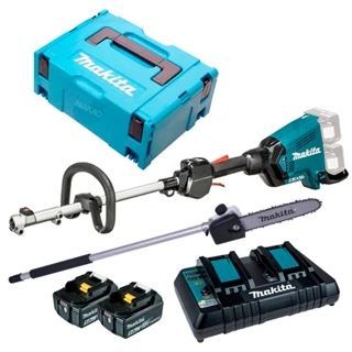 Kit Multifuncional DUX60Z Makita 2 Bat Carregador e Implemento Motopoda e Maleta