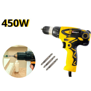 Parafusadeira Furadeira Siga Tools Nakasaki Eletrica Multiuso 400w Multifuncoes com Chave Dupla Magnetica com fio profissional