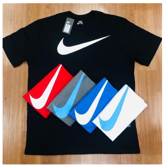 Camiseta Nike Masculina Sportswear Large Logo Azul Marinho - GLAMI