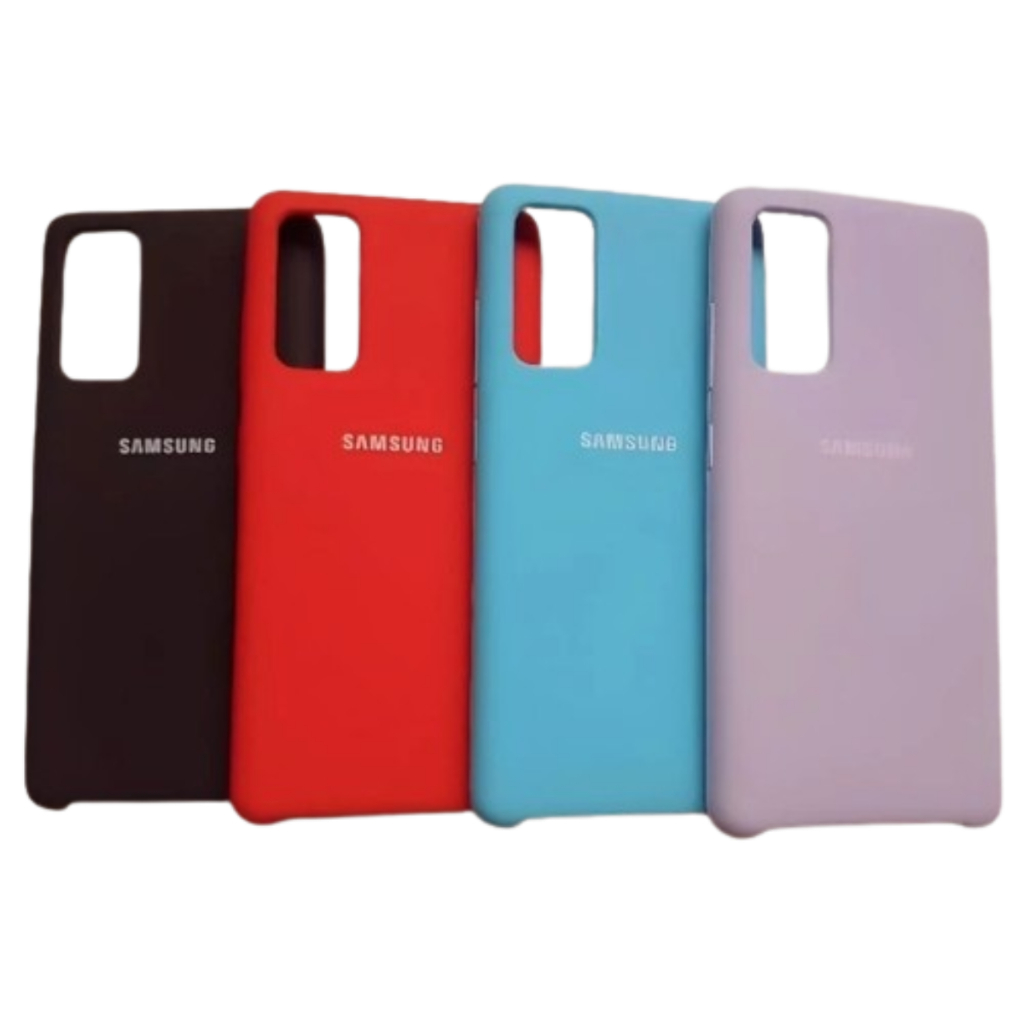 Capa capinha case em Silicone Aveludada para Samsung S20 FE Parte inferior Aberta