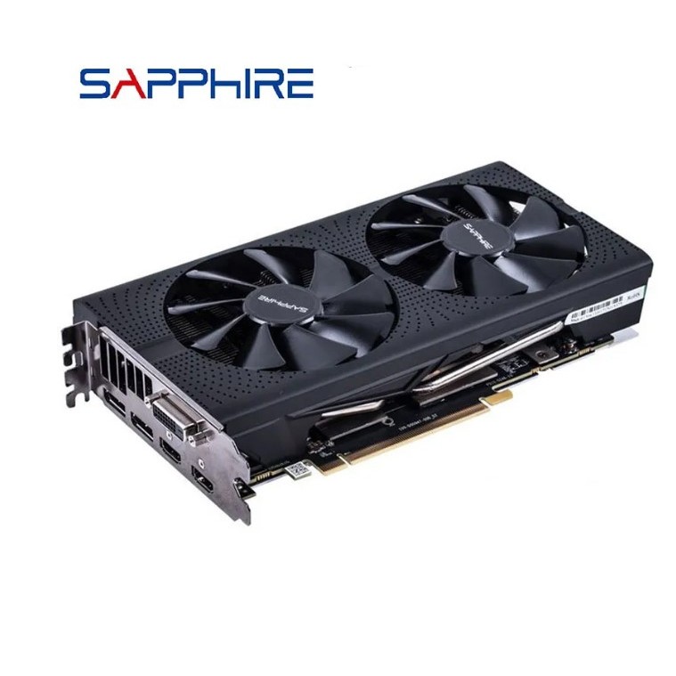 Placa de vídeo Rx 570 sapphire / nitro placa gráfica computador de jogo gddr5 para amd radeon rx570 4gb placa de vídeo placa de vídeo gpu dvi usado não RGB