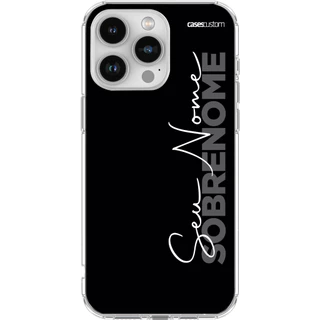Capa Capinha de Celular Duo Nome Personalizada com Nome para Iphone, Galaxy e Moto