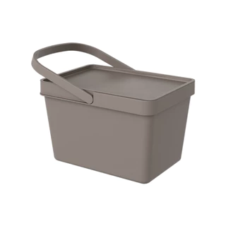 Cesta/Balde com Alça e Tampa Coza Loft 12,5 litros Warm Gray em Oferta na Shopee