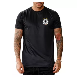 Camisa básica camiseta DRY FIT de time de futebol para treino academia corrida musculação personalizada da seleção da Alemanha masculina feminina gola redonda unissex