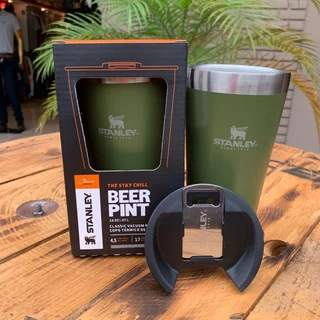 Copo Térmico Sanley-Personalizado time 473ml com Tampa e abridor metal
