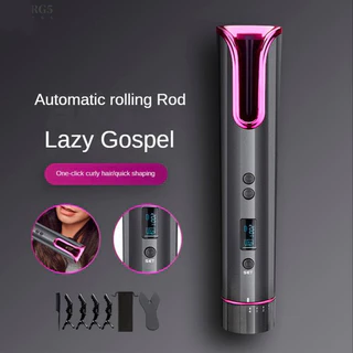 Modelador De Cabelos em Cachos Portátil Recarregável USB Tela de temperatura em LCD MING