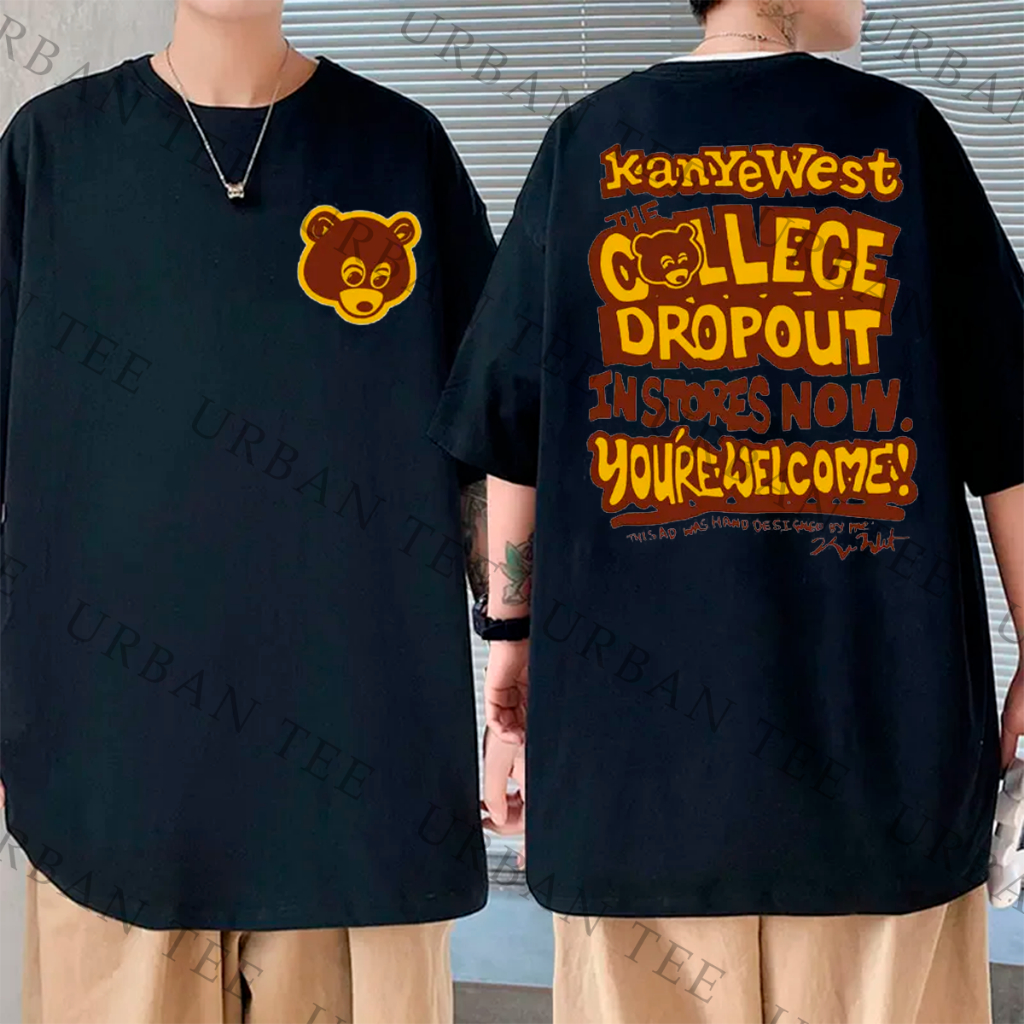 Camiseta Basica Algodao Kanye West Ye The Dropout College Rap