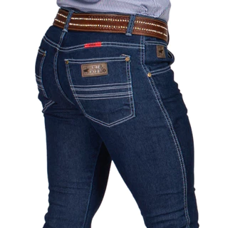 Calça Country Jeans Leve Corte Reto Masculina Original 34 ao 48
