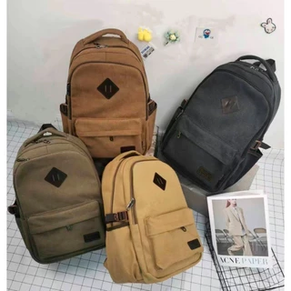 Mochila Bolsa Lona Masculina Grande Reforçada Masculina Feminina Moda Style Qualidad Resistênte Unissex