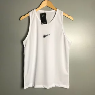 Camisa Regata Masculina de Dri-Fit Básica Gola Redonda Logo Central de Ótima Qualidade e Confortável
