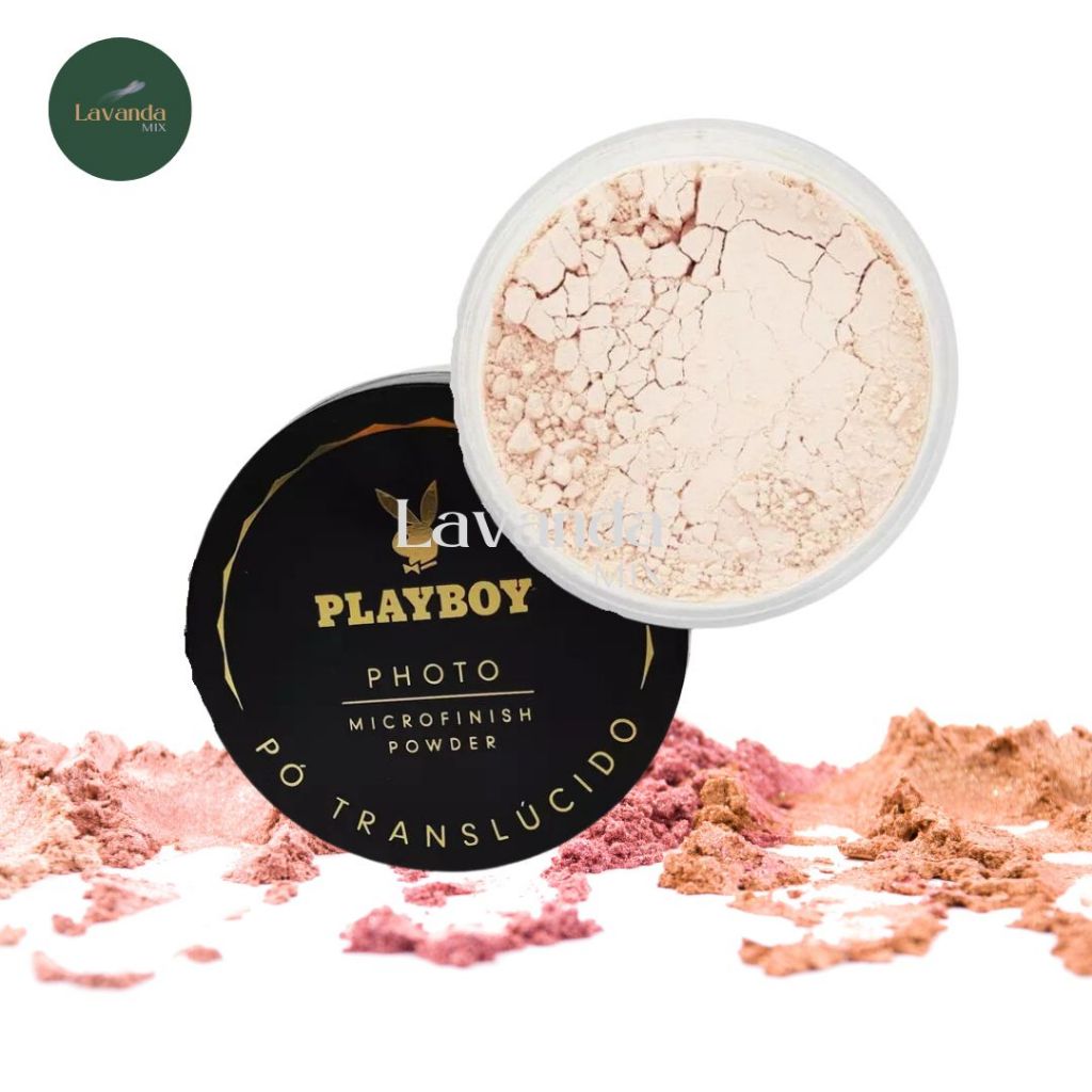 Pó Facial Translúcido Microfinish Powder da PLAYBOY Pó PERFEITO PARA FOTOS  E VÍDEOS, DEIXA SUA MAQUIAGEM SEQUINHA, SEM OLEOSIDADE. | Shopee Brasil