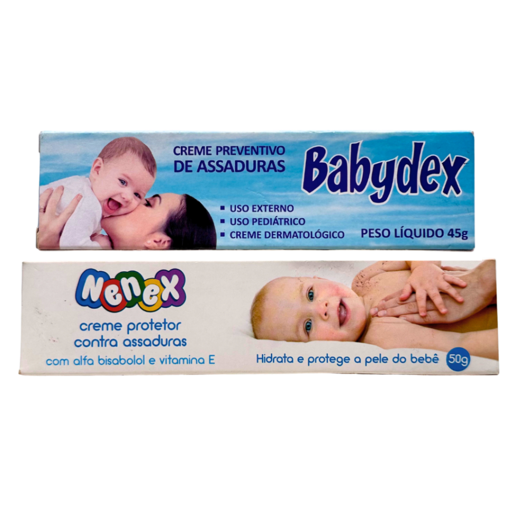 Creme Para Prevenir Assaduras Nenex 50g e Babydex 45g | Shopee Brasil