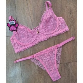 Conjunto Renda Pingente Coração