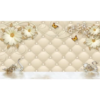 Adesivo Cabeceira de Cama Capitonê Diversos Rolo Papel de Parede Autocolante 1m x 58cm JPG