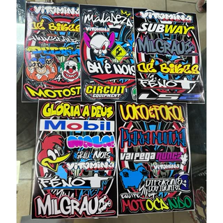 kit 5 cartelas,cartela de vinil