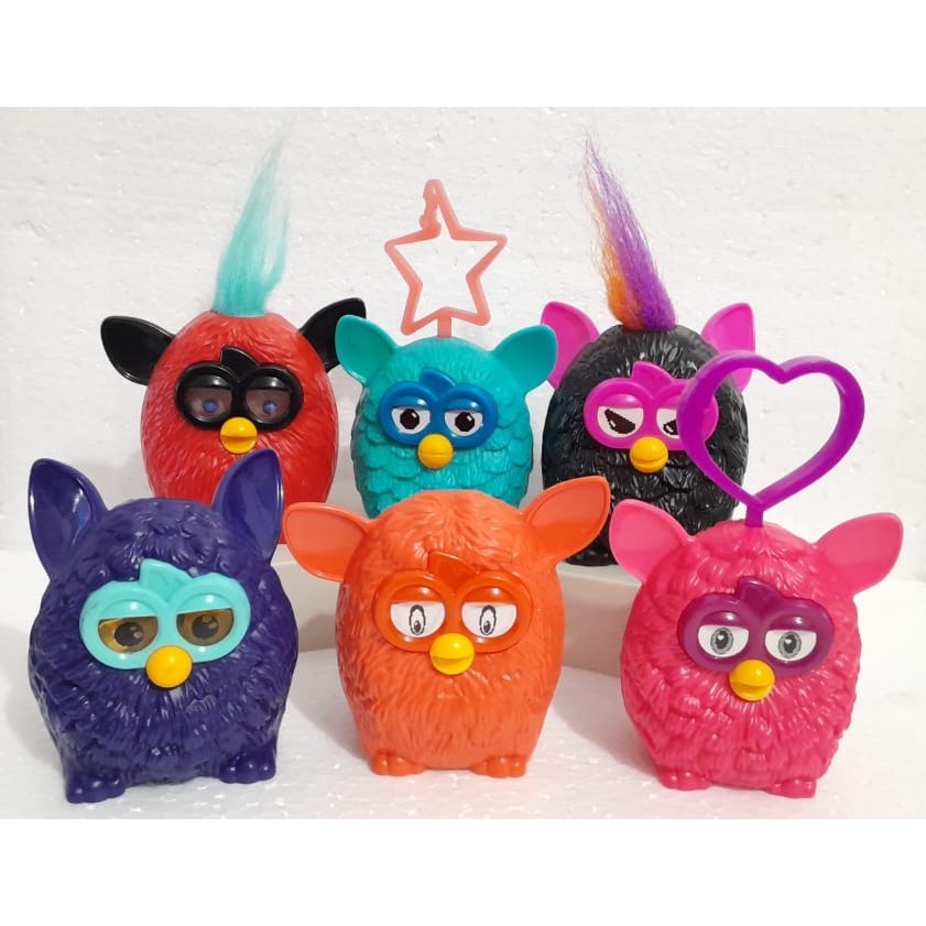 Bonecos e Chaveiros dos Personagens da Coleção Furby - McDonald's